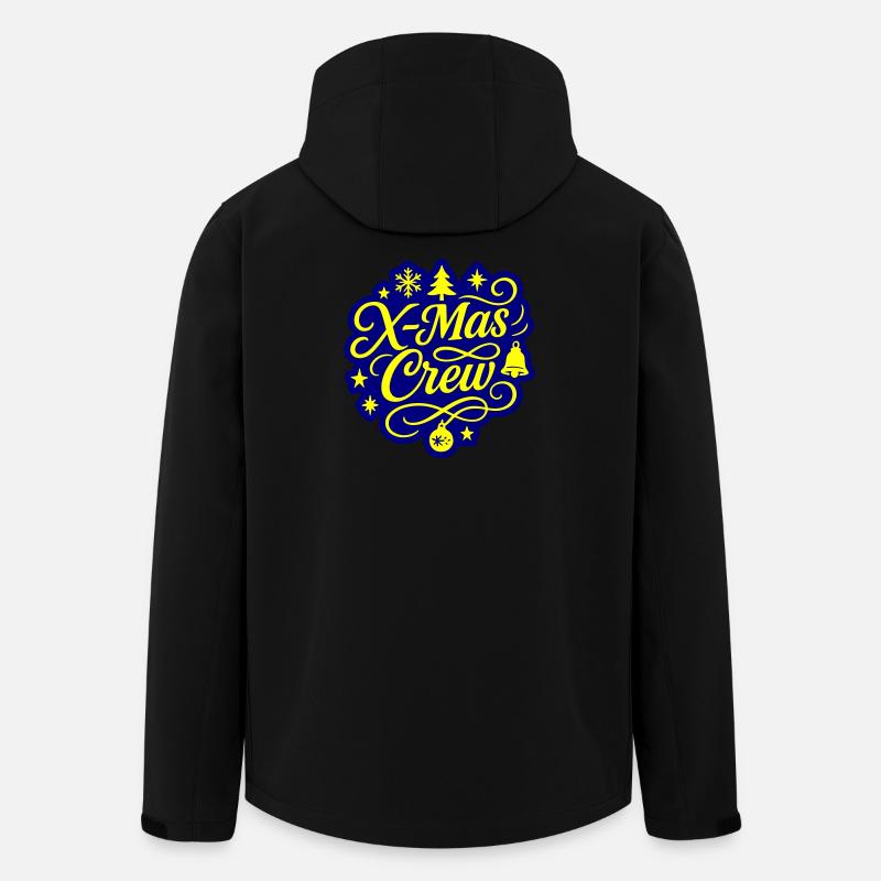 Noël de l’équipage de Noël - Veste softshell homme en polyester recyclé Stanley/Stella - noir