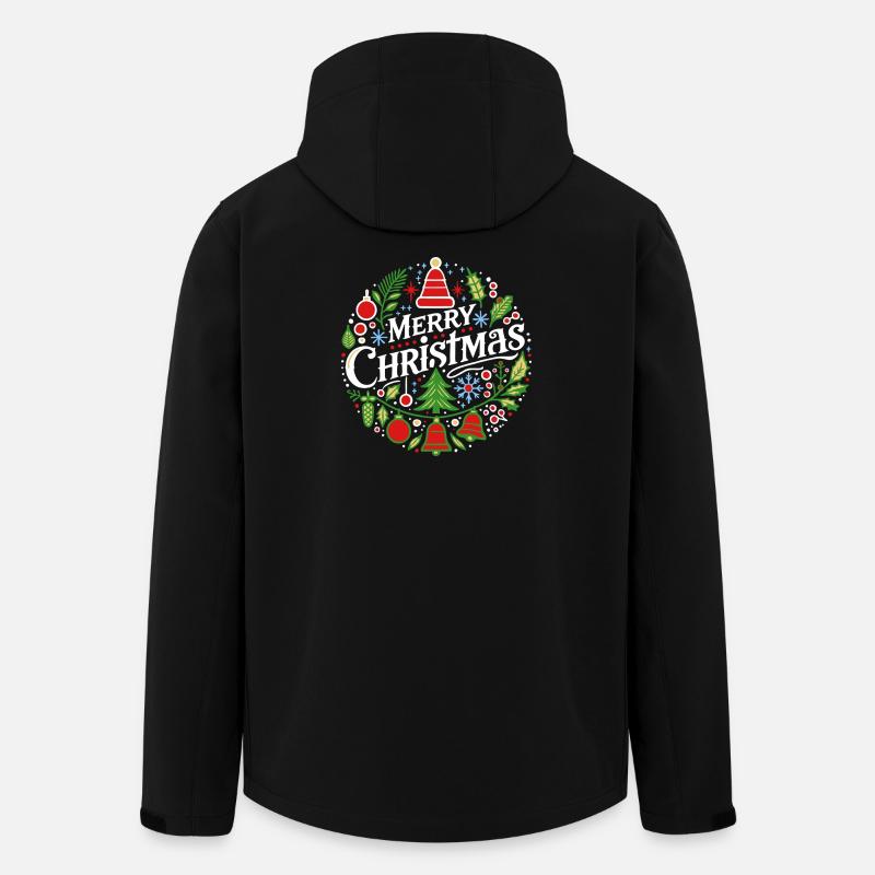 Merry Christmas 3 - Men’s Recycled Softshell Jacket by Stanley/Stella - black