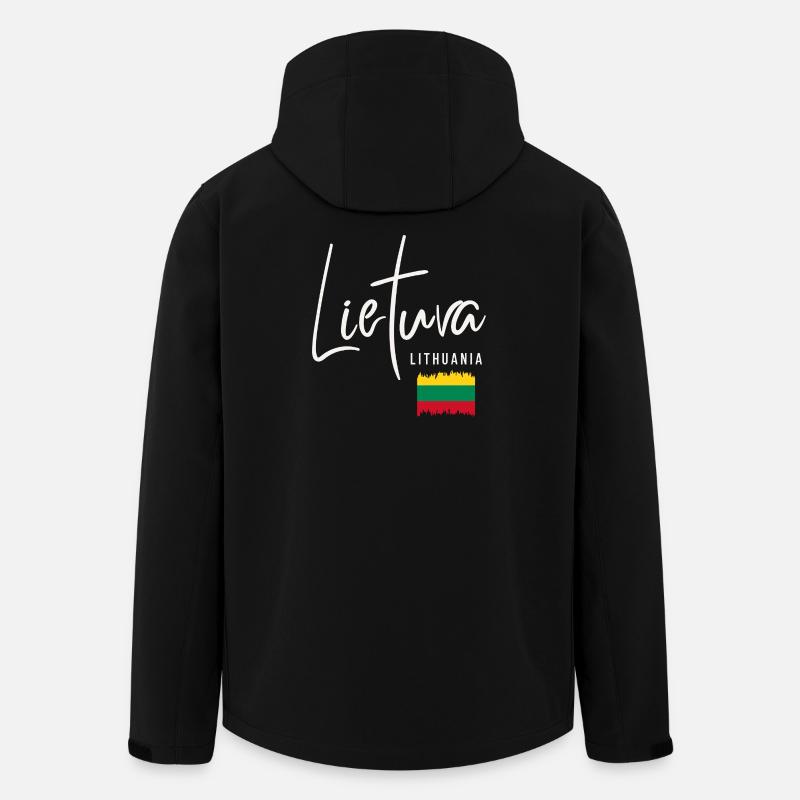 Lithuanian roots, I love Lithuania - Men’s Recycled Softshell Jacket by Stanley/Stella - black