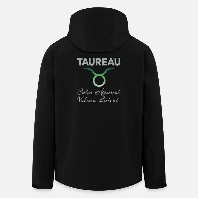 Taureau - Veste softshell homme en polyester recyclé Stanley/Stella - noir