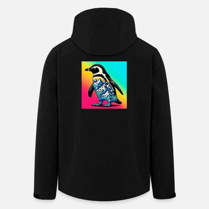Pinguin - Recycelte Männer Softshell-Jacke von Stanley/Stella - Schwarz