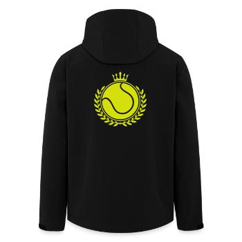Symbole du tennis - Veste softshell homme en polyester recyclé Stanley/Stella - noir - Dos - AI Model Male 185 light (185cm)