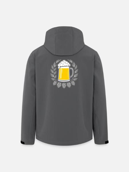 Bier - Men’s Recycled Softshell Jacket by Stanley/Stella - black