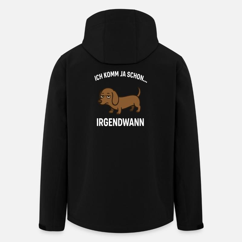 Dachshund Saying - Men’s Recycled Softshell Jacket by Stanley/Stella - black