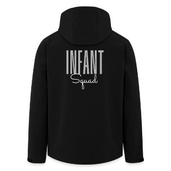 Infant Nurse Squad – Newborn Care NICU RN Team - Men’s Recycled Softshell Jacket by Stanley/Stella - black - Back - AI Model Male 185 light (185cm)