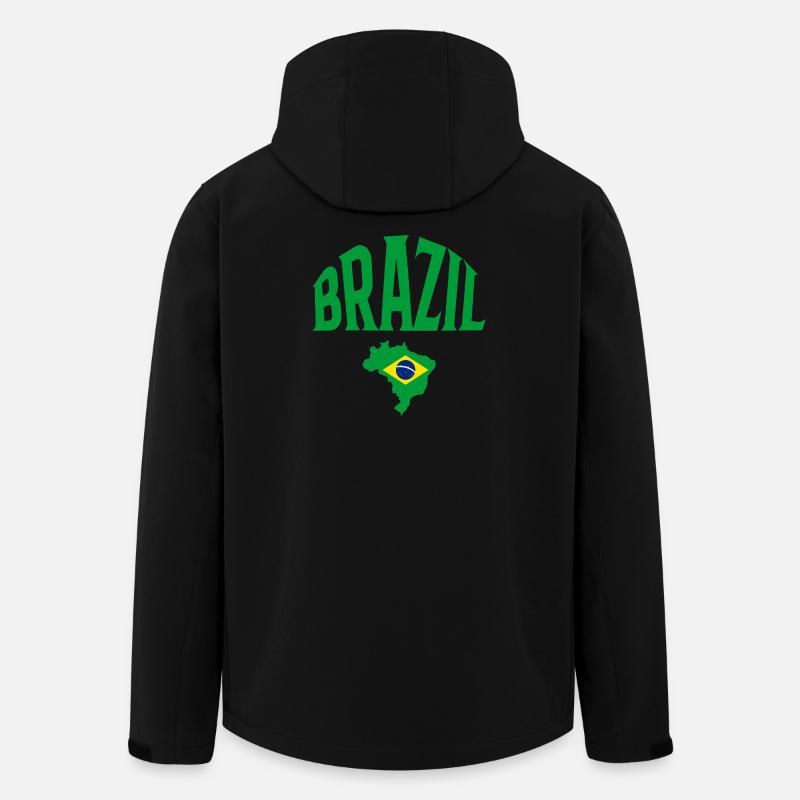 Brazil - Recycelte Männer Softshell-Jacke von Stanley/Stella - Schwarz