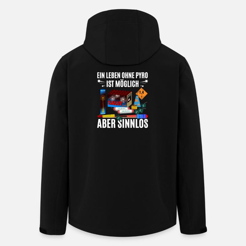 Pyro Experte - Recycelte Männer Softshell-Jacke von Stanley/Stella - Schwarz