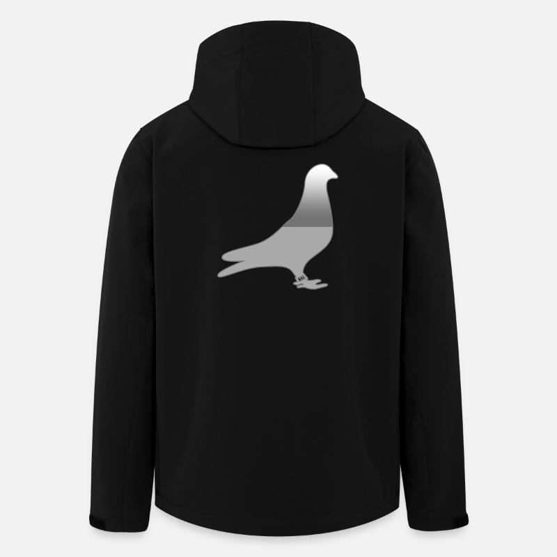 Tauben - Recycelte Männer Softshell-Jacke von Stanley/Stella - Schwarz