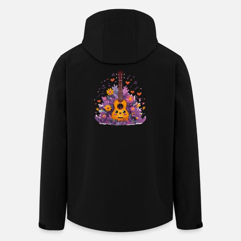 Combo Ukulélé Fleurissant - Veste softshell homme en polyester recyclé Stanley/Stella - noir