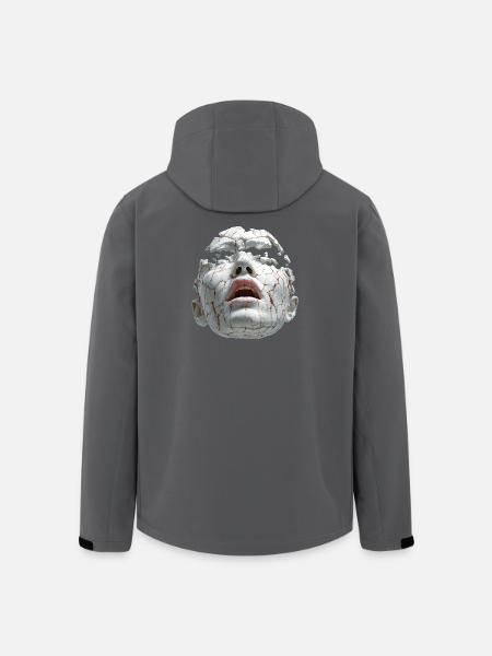 Broken Porcelain Mask - Men’s Recycled Softshell Jacket by Stanley/Stella - black