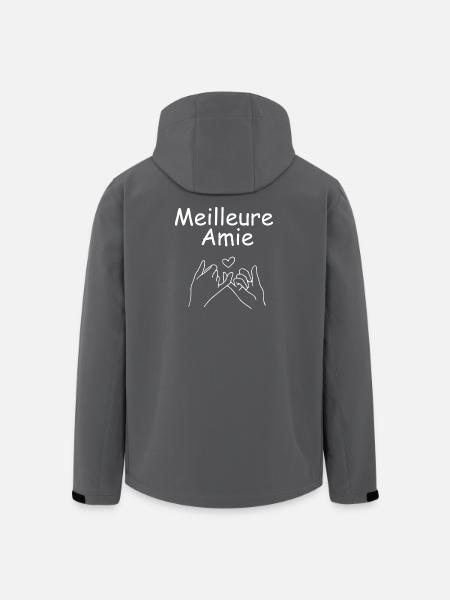 Bester Freund Herz und Hand - Recycelte Männer Softshell-Jacke von Stanley/Stella - Schwarz