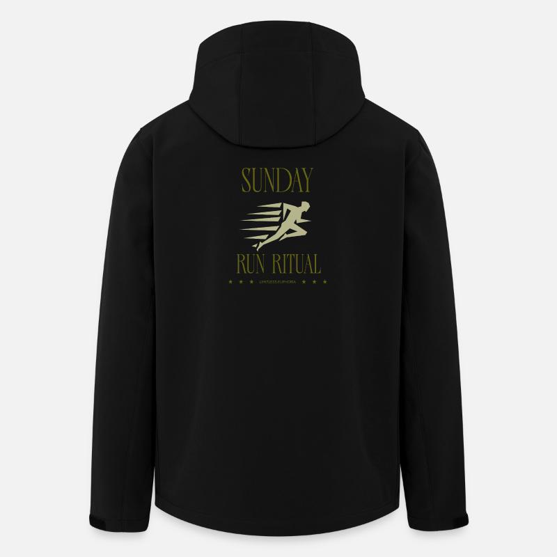 Runner - Sunday Run Ritual - Recycelte Männer Softshell-Jacke von Stanley/Stella - Schwarz