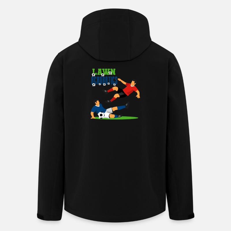 Rasenakrobatik Fußballaction - Recycelte Männer Softshell-Jacke von Stanley/Stella - Schwarz