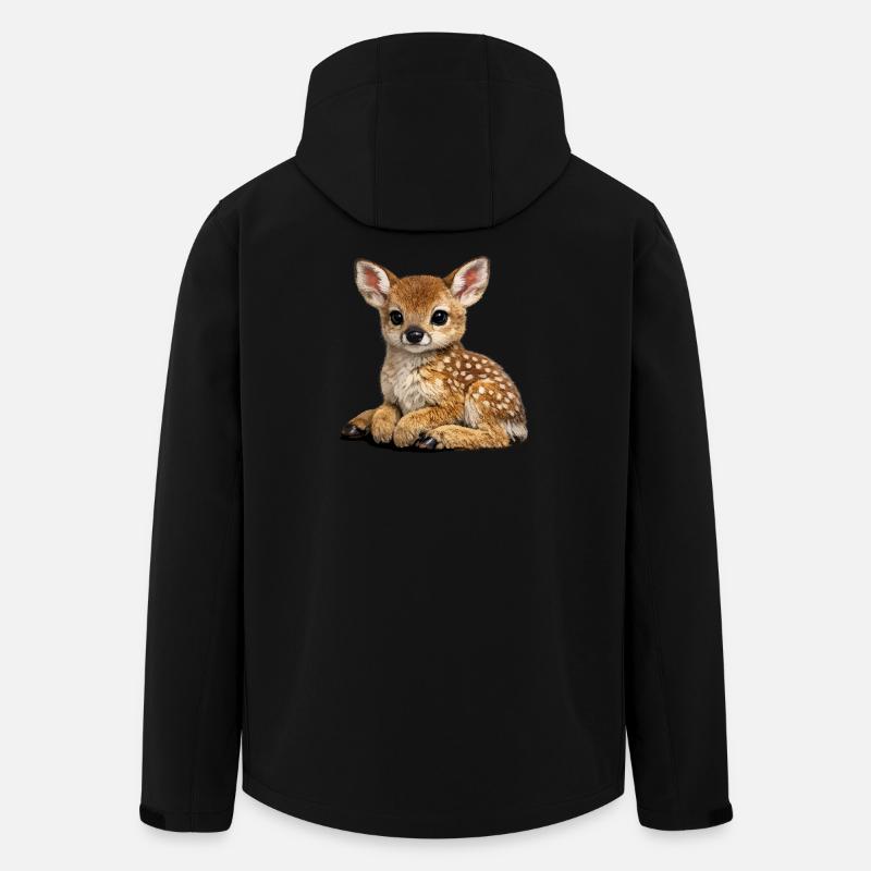 Niedliche Urschjungen-Illustration - Recycelte Männer Softshell-Jacke von Stanley/Stella - Schwarz