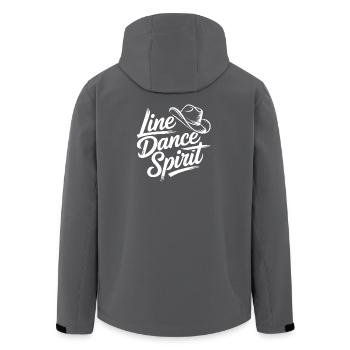 Line Dance Spirit - Men’s Recycled Softshell Jacket by Stanley/Stella - anthracite - Back - AI Model Male 185 light (185cm)