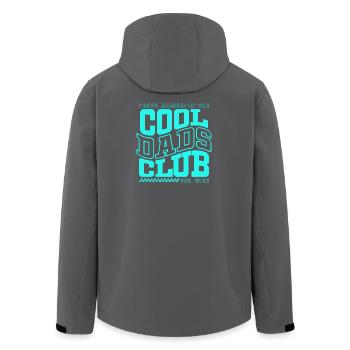 Club des papas cool - Cadeau de la fête des pères 2026 - Veste softshell homme en polyester recyclé Stanley/Stella - noir - Dos - AI Model Male 185 light (185cm)