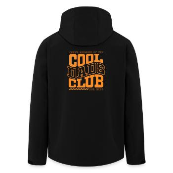 Club des papas cool - Cadeau de la fête des pères 2026 - Veste softshell homme en polyester recyclé Stanley/Stella - noir - Dos - AI Model Male 185 light (185cm)