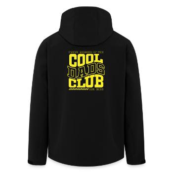 Club des papas cool - Cadeau de la fête des pères 2026 - Veste softshell homme en polyester recyclé Stanley/Stella - noir - Dos - AI Model Male 185 light (185cm)