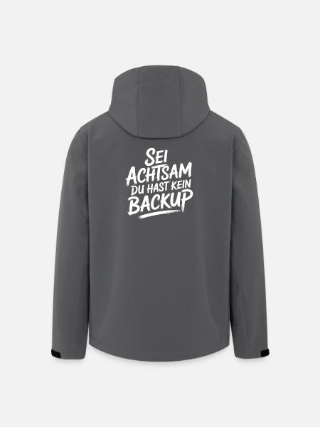 Motiv Achtsamkeit - Recycelte Männer Softshell-Jacke von Stanley/Stella - Schwarz