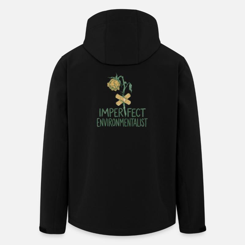 Fleur Brisée - Veste softshell homme en polyester recyclé Stanley/Stella - noir