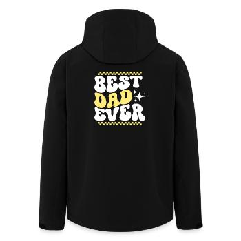 Bester Papa Vater Vatertag Geschenk - Recycelte Männer Softshell-Jacke von Stanley/Stella - Schwarz - Hinten - AI Model Male 185 light (185cm)