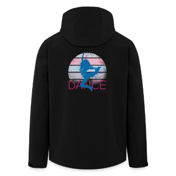 dance 2021 - Men’s Recycled Softshell Jacket by Stanley/Stella - black - Back - AI Model Male 185 light (185cm)