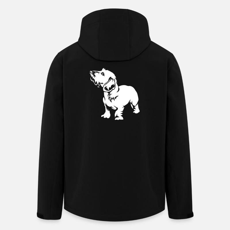 Teckel « Black Edition » - Veste softshell homme en polyester recyclé Stanley/Stella - noir