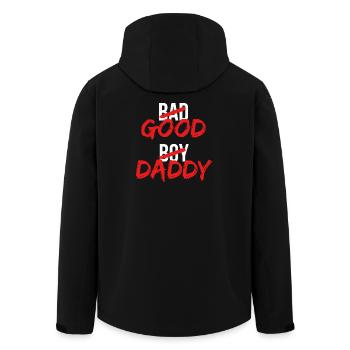 Bad Boy/Good Daddy |lustiges Design für Väter, Väter - Recycelte Männer Softshell-Jacke von Stanley/Stella - Schwarz - Hinten - AI Model Male 185 light (185cm)