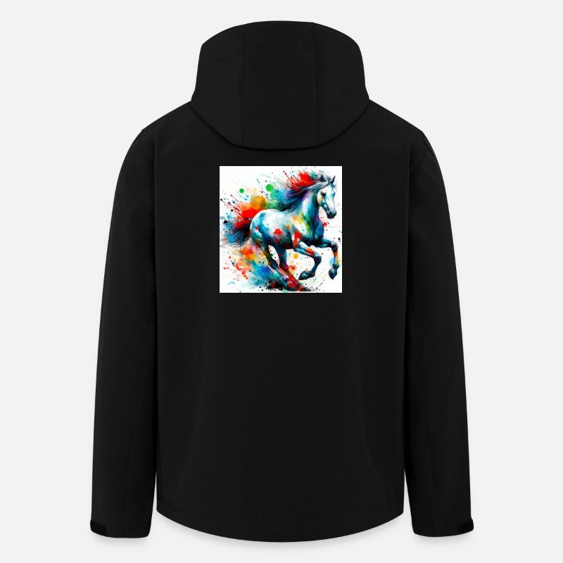 Cheval - Veste softshell homme en polyester recyclé Stanley/Stella - noir