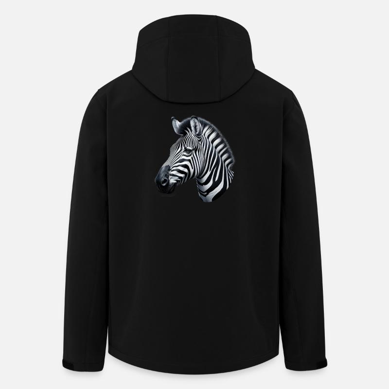 Zebra - Men’s Recycled Softshell Jacket by Stanley/Stella - black