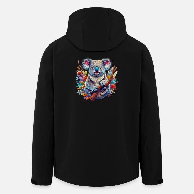Koala - Veste softshell homme en polyester recyclé Stanley/Stella - noir
