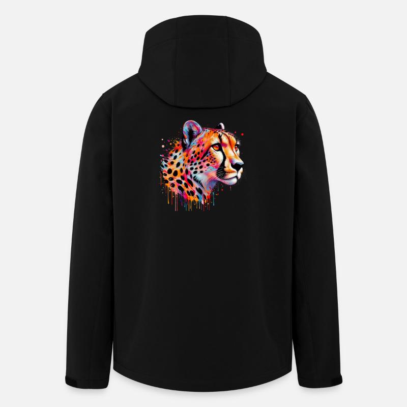 Gepard - Recycelte Männer Softshell-Jacke von Stanley/Stella - Schwarz