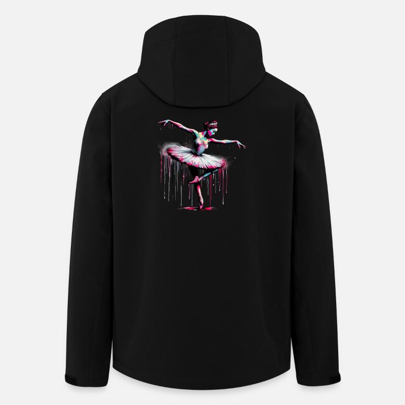 Danseuse de ballet avec tutu - Veste softshell homme en polyester recyclé Stanley/Stella - noir