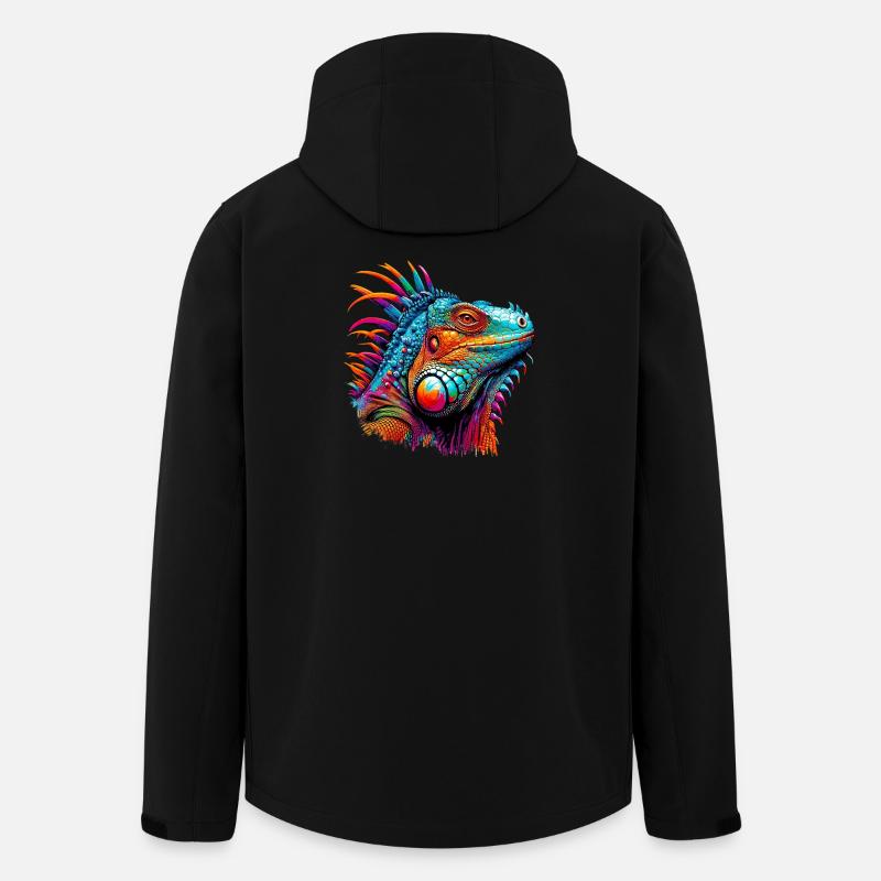 Leguan - Recycelte Männer Softshell-Jacke von Stanley/Stella - Schwarz