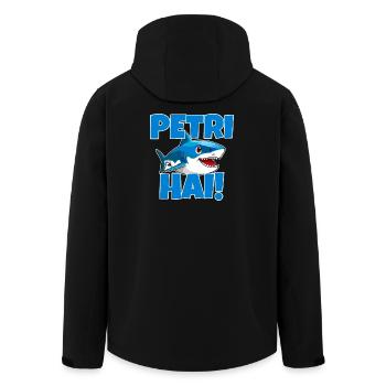 Petri Hai, Petri Heil Pêcheur Glück - Veste softshell homme en polyester recyclé Stanley/Stella - noir - Dos - AI Model Male 185 light (185cm)