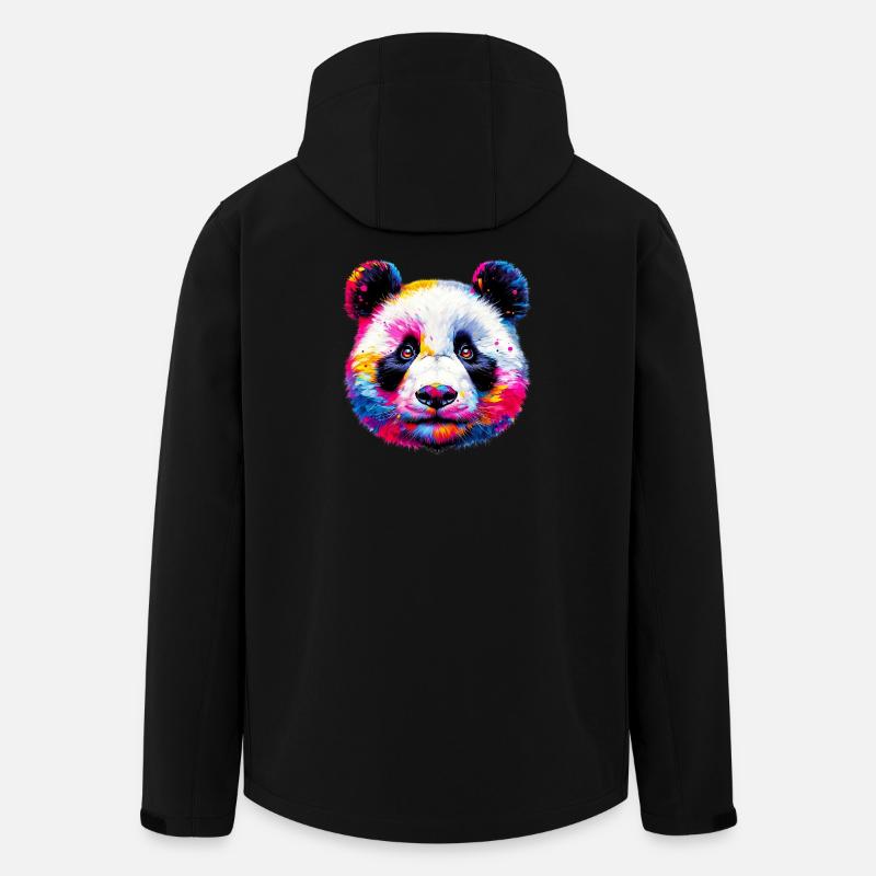 Panda - Veste softshell homme en polyester recyclé Stanley/Stella - noir