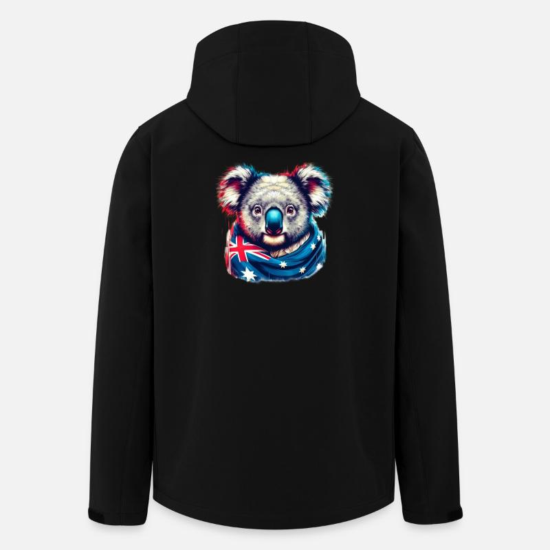Koala - Recycelte Männer Softshell-Jacke von Stanley/Stella - Schwarz