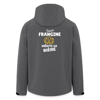 Jede Schwester verdient ihr Bier - Recycelte Männer Softshell-Jacke von Stanley/Stella - Schwarz - Hinten - AI Model Male 185 light (185cm)