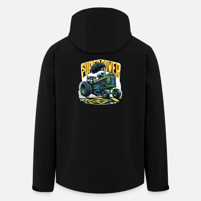 Super tractor - Men’s Recycled Softshell Jacket by Stanley/Stella - black