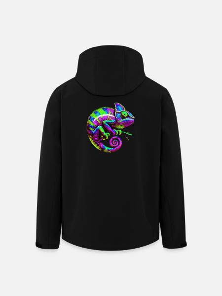Caméléon - Veste softshell homme en polyester recyclé Stanley/Stella - noir