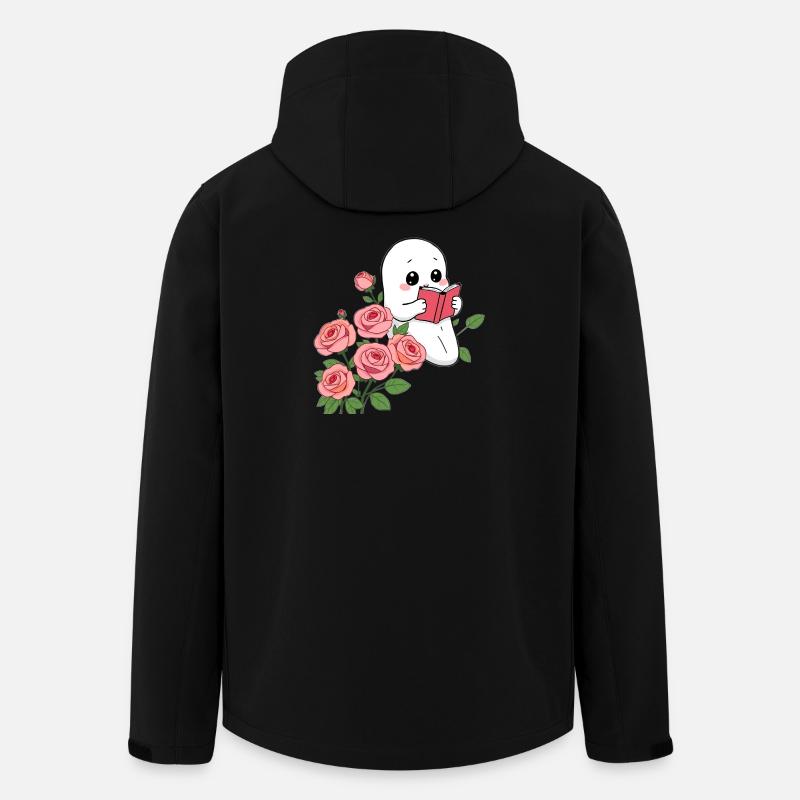 Ghost reads a book - Men’s Recycled Softshell Jacket by Stanley/Stella - black