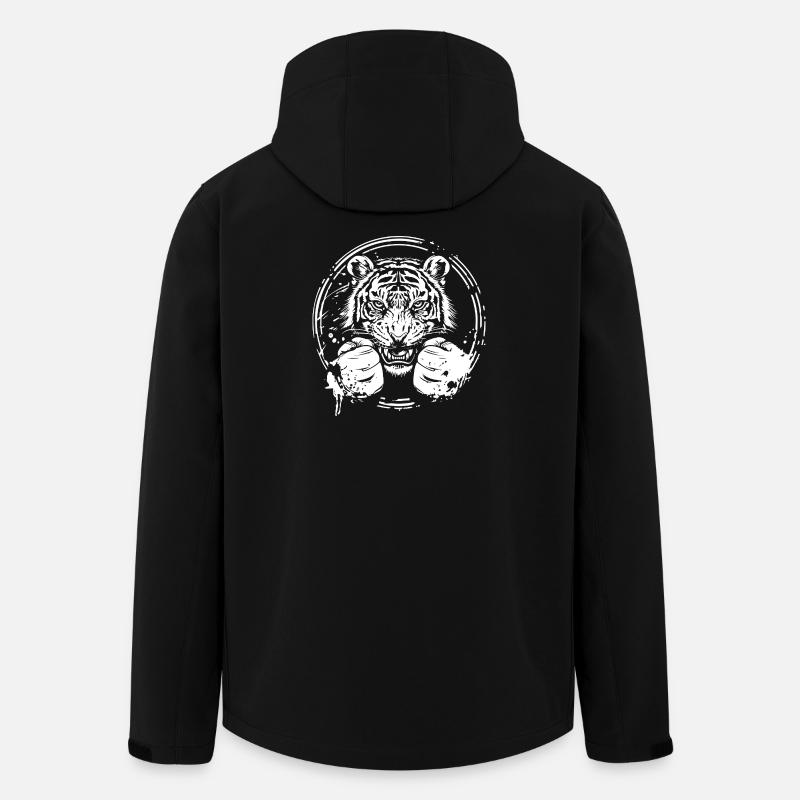 Tiger Boxer Boxe MMA - Veste softshell homme en polyester recyclé Stanley/Stella - noir
