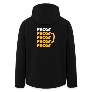 Prost - Recycelte Männer Softshell-Jacke von Stanley/Stella - Schwarz - Hinten - AI Model Male 185 light (185cm)