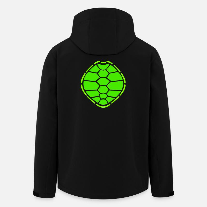 Schildkrötenpanzer Muster Schildkröte Symbol cool - Recycelte Männer Softshell-Jacke von Stanley/Stella - Schwarz