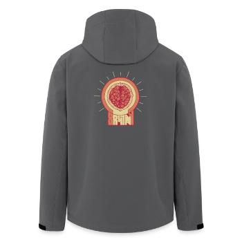 Brainy - Recycelte Männer Softshell-Jacke von Stanley/Stella - Schwarz - Hinten - AI Model Male 185 light (185cm)