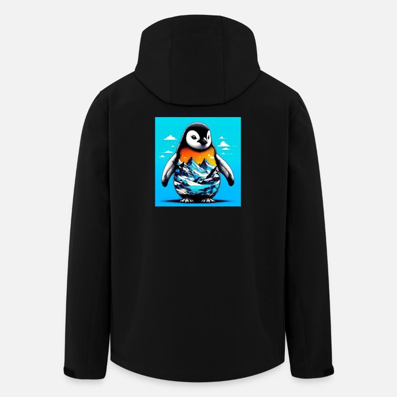 Pinguin - Recycelte Männer Softshell-Jacke von Stanley/Stella - Schwarz