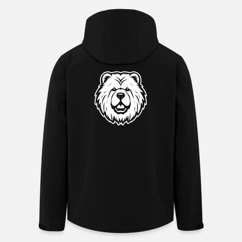 Chow Chow Dog - Men’s Recycled Softshell Jacket by Stanley/Stella - black