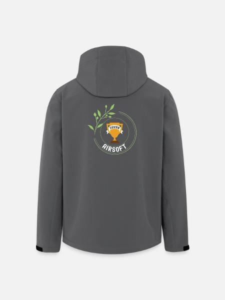 Airsoft Siegerin Gewinner Turnier Meisterschaft - Recycelte Männer Softshell-Jacke von Stanley/Stella - Schwarz
