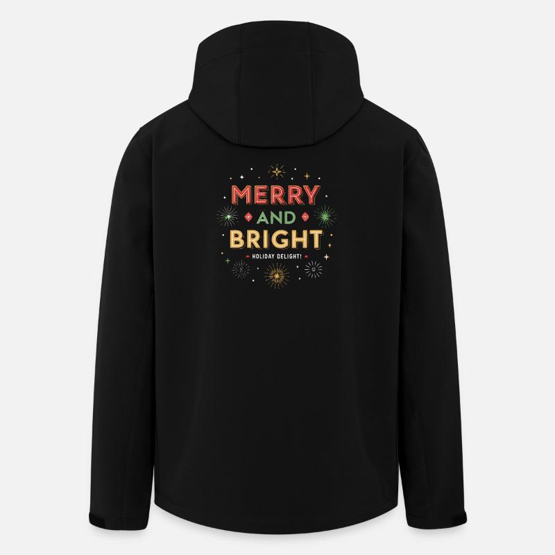 Happy and Bright Festive Party - Men’s Recycled Softshell Jacket by Stanley/Stella - black