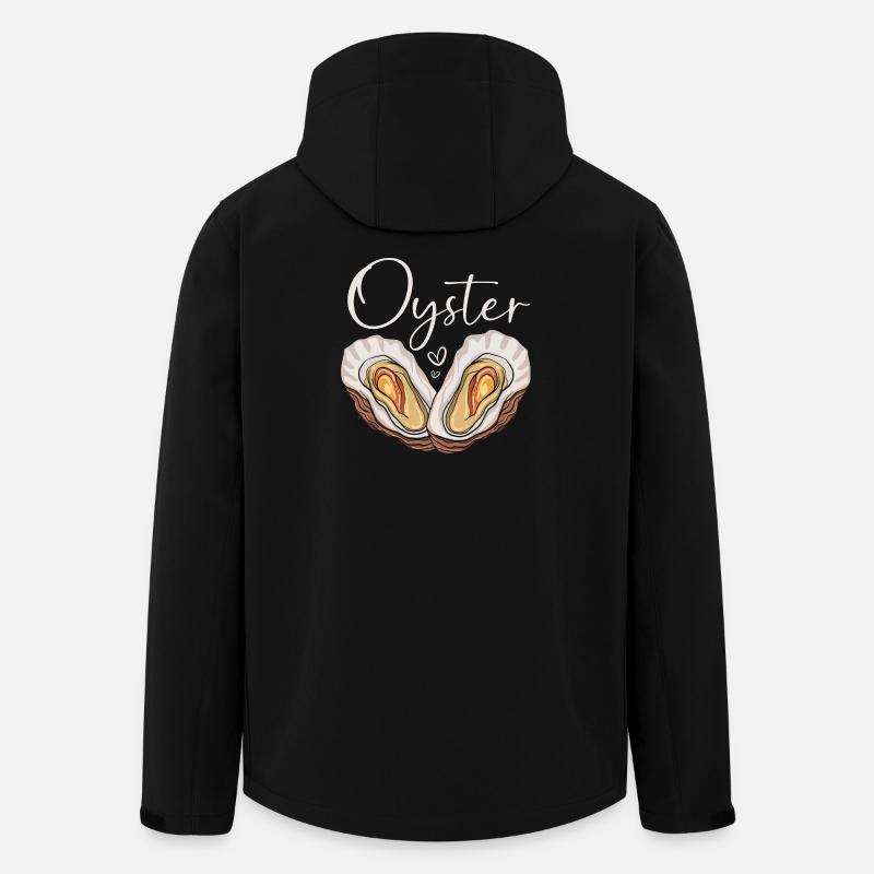Huîtres - Veste softshell homme en polyester recyclé Stanley/Stella - noir